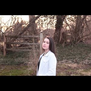 Christopher Blue White Jean jacket